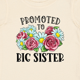 thumbnail image 4 of Inktastic Promoted to Big Sister with Flowers Girls Baby T-Shirt, 4 of 5