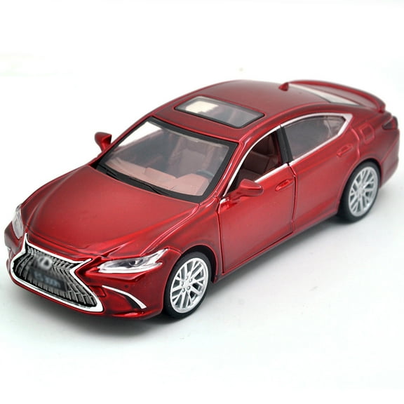 The 1:32 scale is suitable for the Lexus ES300H alloy die-cast car model, equipped with opening doors, lights, sound and spring-back function. Boys' toy car, children's birthday gift toy car.
