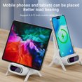thumbnail image 3 of Christmas Gifts Liweisiy Portable Mini Chair Wireless Charger Supply For All Phones Wireless Charging Station Phone Stand Bracket With Musical Speaker Function D5210 White 14.5X9.7X9Cm, 3 of 9
