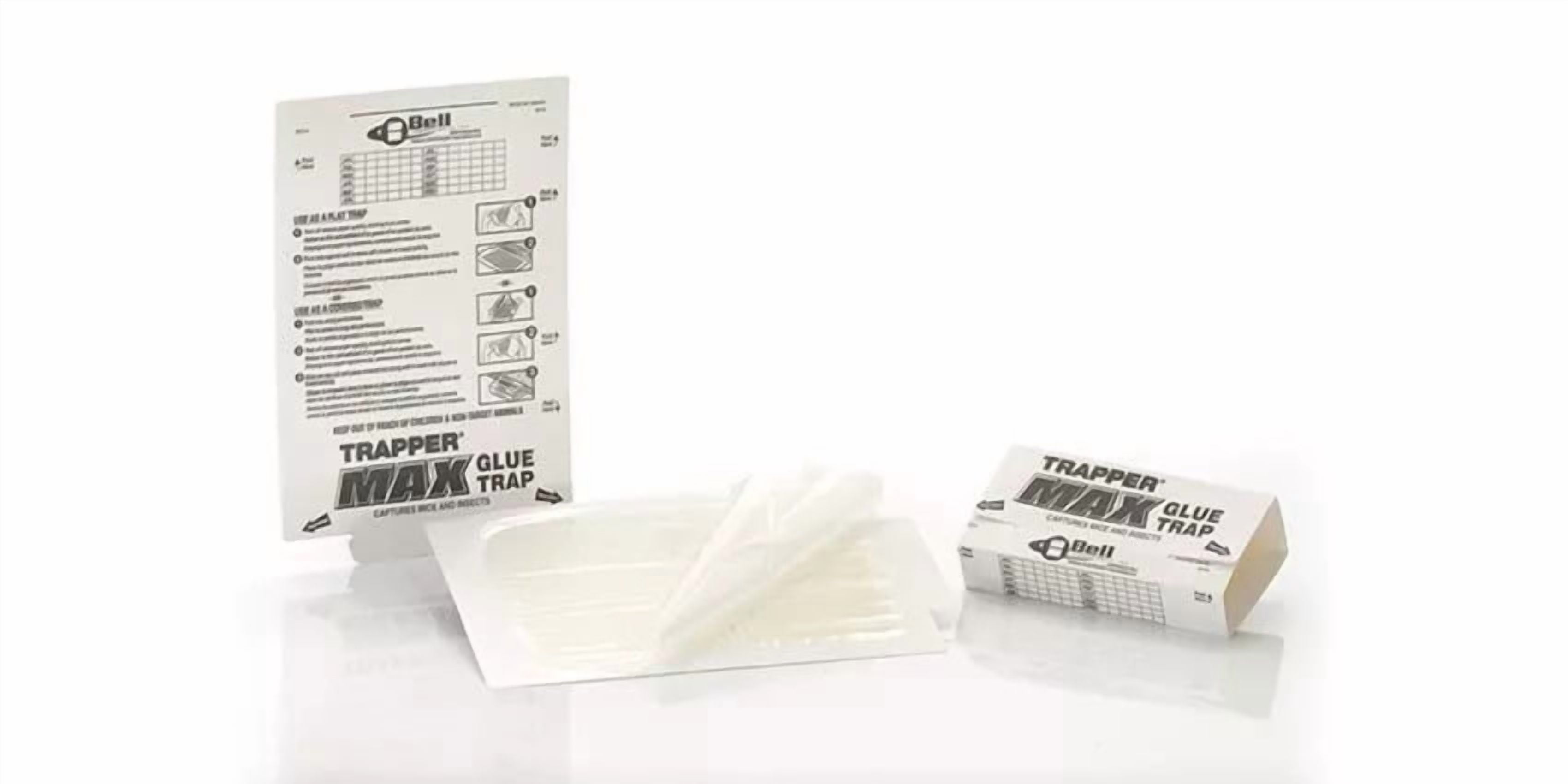 Trapper Max Mouse & Insect Glue Boards - 72 Boards White by Bell LAbatories