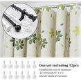 thumbnail image 3 of Fitnate 12pcs Christmas Snowflake Shower Curtain Hooks for Home Bathroon Decorative White, 3 of 9