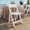 White, variant on Flash Furniture Set of 4 White Lightweight Foldable Chairs with Removable White Vinyl Padded Seats for Indoor Outdoor Use