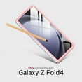 thumbnail image 2 of Compatible Slim Case for Galaxy Z Fold4 Case with Pen & S Pen Holder, Z Fold 4 Case with Screen Protector Silky Liquid Hard PC Matte Case for Samsung Galaxy Z Fold 4 (2022) Pink, 2 of 14