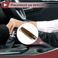 thumbnail image 3 of Unique Bargains 1 Pc Car Handbrake Cover Car Handbrake Decoration Cover Plastic Yellow Brown Yellow Mahogany Wood Grain, 3 of 6