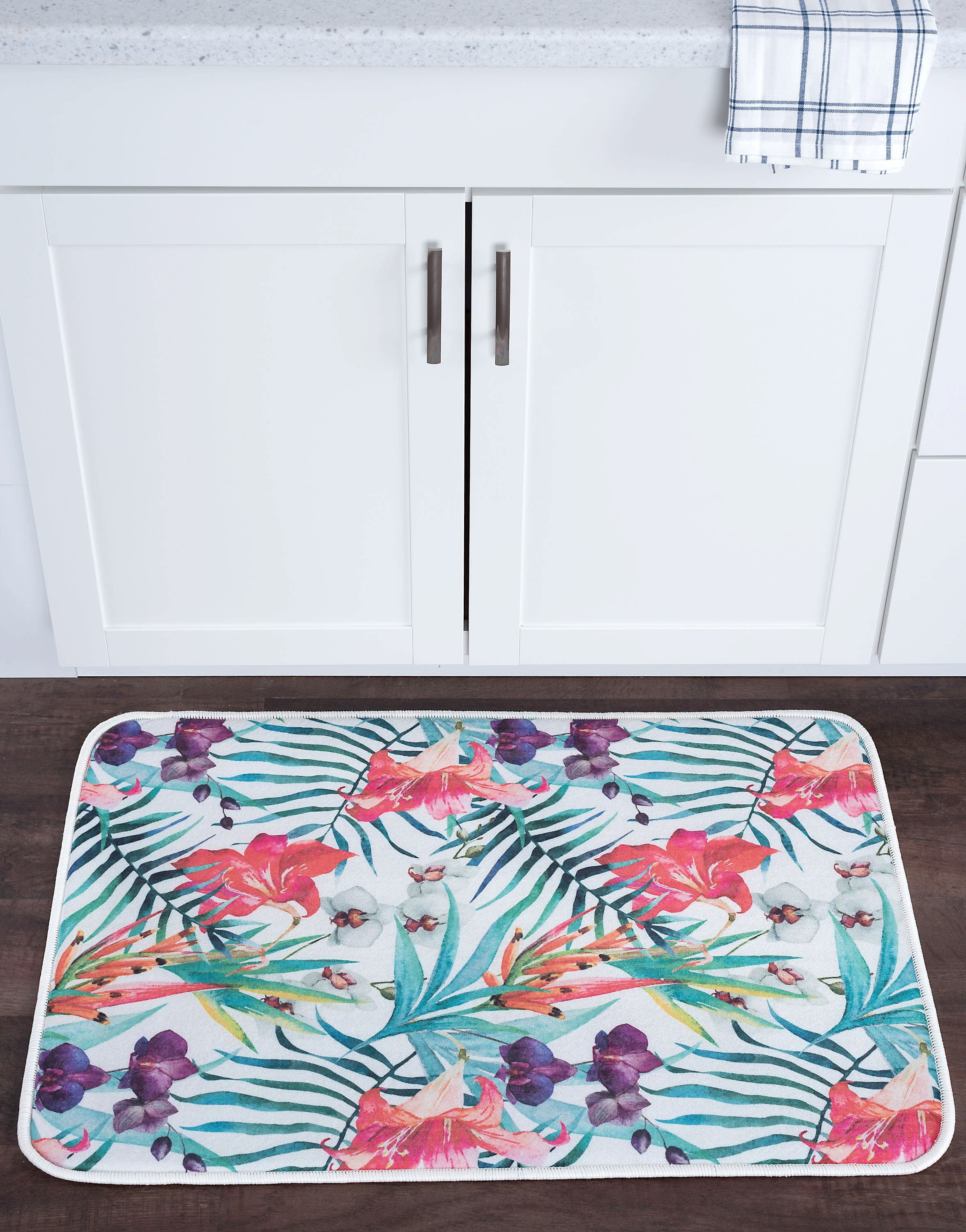 Bliss Rugs Floral AntiFatigue Mat 2' x 3'