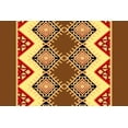 thumbnail image 2 of IBA Indianbeautifulart Brown Aztec Geometric Printed Ribbon Trim 9 Yards Velvet Fabric Laces For Crafts Sewing Accessories 3 Inches, 2 of 2