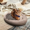 thumbnail image 4 of Four Season Universal Bed Short Pet Bed Pad Four Season Universal Comfortable Soft Cushion 40x40cm, Brown Stripe, 4 of 5