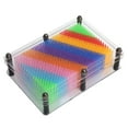 thumbnail image 4 of LAFGUR Clone Pin Art Toy, Portable Durable Sturdy Fun Transparent Frame Pin Art Toy, Original For Office Adults Children Home, 4 of 8
