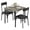 Cement Ash, variant on Yeshouse Dining Table Set for 2 with Upholstered Chairs, Kitchen Table and Chairs for 2, 3 Piece Dining Room Table Set, for Small Space, Apartment, Studio