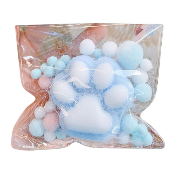 Tarmeek Cat Paw Cute Squishies Toys, Silicone Fidget Squeeze Toys, Ultra-Soft Decompression Sensory Stress Relief Toys, Christmas Gifts for 3 4 5 Year Old Kids,Xmas Stocking Stuffers