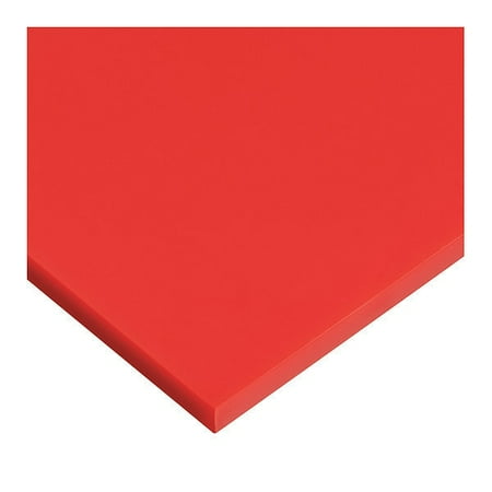 

2PC ZoroSelect Red Cast Acrylic Rectangle Stock 1 ft L