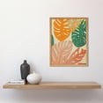 thumbnail image 2 of Pastel Monstera Leaves Botanical Art Print Framed Poster Wall Decor 12x16 inch, 2 of 5