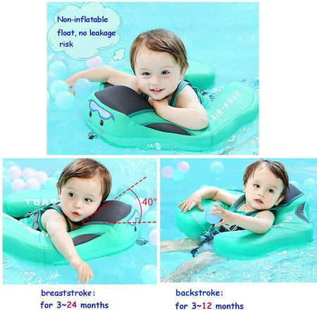 Baby Chest Float Swim with canopy and tail