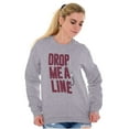 thumbnail image 4 of Angler Fishermen Lines Joke Pun Funny Unisex Plus Fleece Graphic Sweatshirt Brisco Brands 2X, 4 of 5