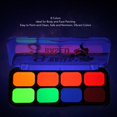 thumbnail image 3 of Face Paint, 8 Colors Face Paint Set Glowing In Dark Water Based  For Party, 3 of 8
