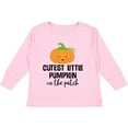 thumbnail image 3 of Inktastic Cutest Little Pumpkin in the Patch Halloween Boys or Girls Long Sleeve Toddler T-Shirt, 3 of 5
