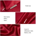 thumbnail image 5 of DISANGNI 100% Natural Mulberry Silk Pillow case for Hair and Skin with Hidden Zipper 22 Momme Both Sides Real Silk Pillow Case (1pc Queen Size 20x30", Red), 5 of 6