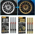 thumbnail image 4 of 3Pcs Chrome Paint Pens, Permanent Art Set for Model Metal Plastic Glass Repair Kit Car Tire DIY Craft, Waterproof Reflective Gloss Metallic Markers, 4 of 10
