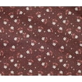 thumbnail image 4 of oneOone Cotton Flex Maroon Fabric Florals Craft Projects Decor Fabric Printed By The Yard 40 Inch Wide, 4 of 4