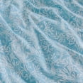 thumbnail image 6 of Coastal Living 4-Piece Blue Print Soft Brushed Microfiber Luxury Cooling Sheet Set, Queen, 6 of 11
