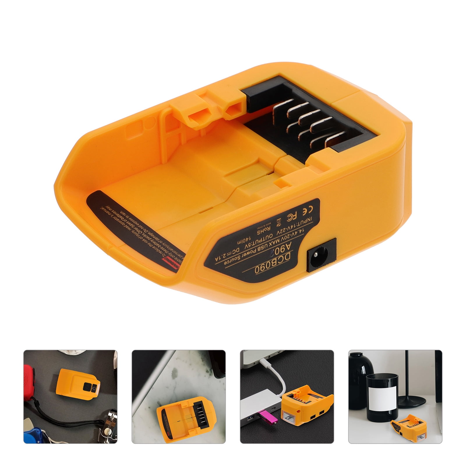 Lithium Ion Battery Power Connector Battery Converter Useful USB Charger