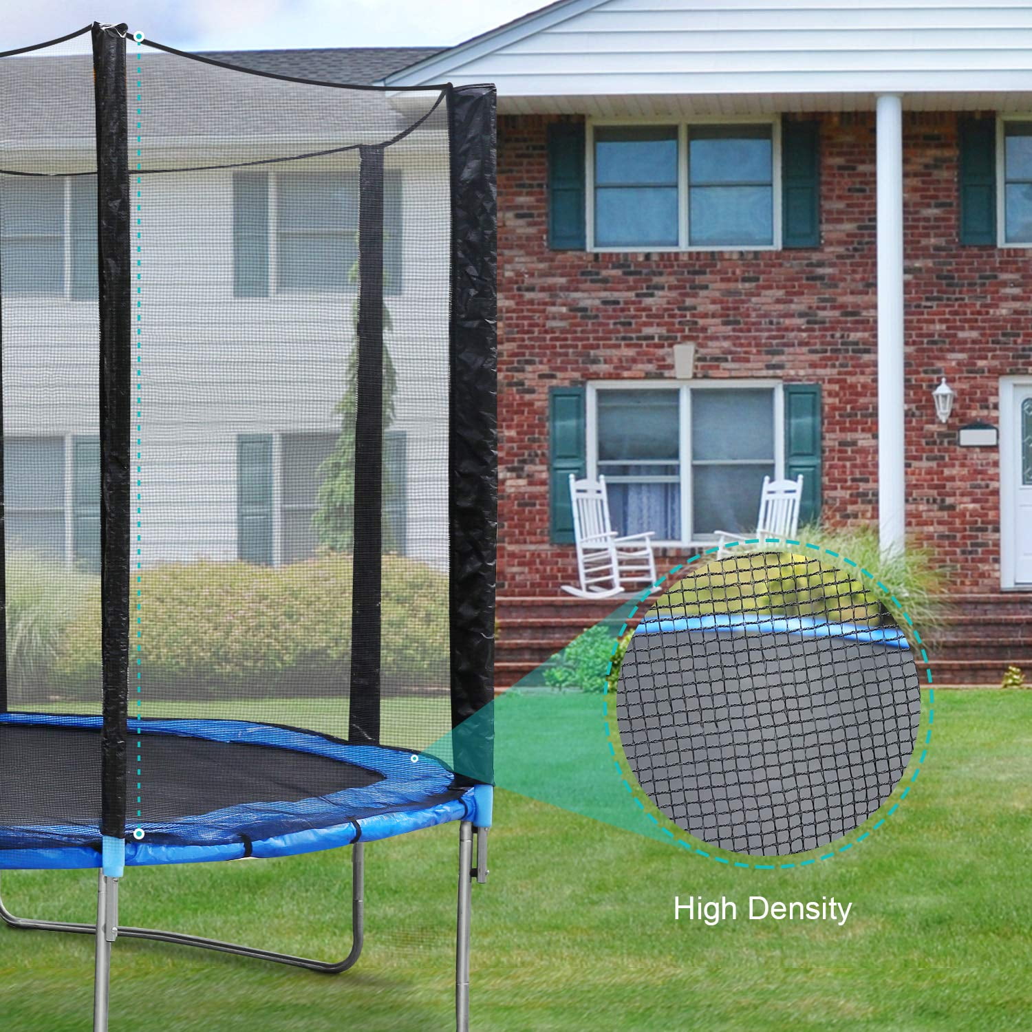 14 FT Trampoline for Kids Adults Max Weight 450 LBS with Recreation Trampoline Ladder & Enclosure Safety Net Provide Bounce Backyards Outdoor - 1