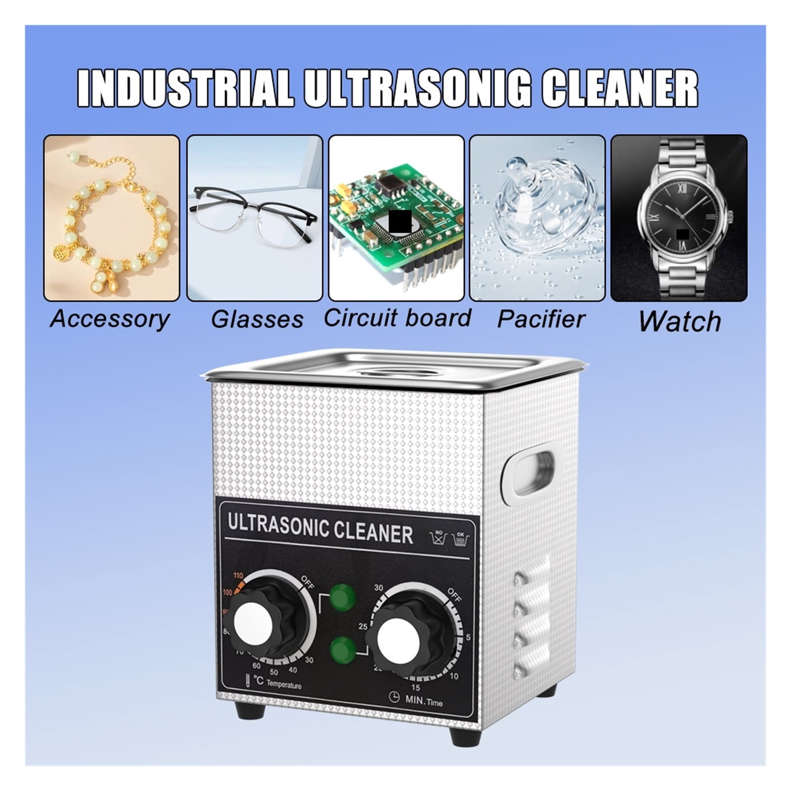 Ultrasonic Cleaner 2L Tool Phone Repair Timer Heater Ultrasonic Washing Machine Cleaner ,Convenient to Use