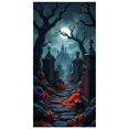 thumbnail image 1 of Gothic Design Halloween Banner Spooky Graveyard Full Moon Haunted Backdrop for Halloween Party Decoration Night Event, 1 of 5