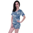 thumbnail image 4 of Moomaya Printed Womens NightwearSet w/ Shorts Cotton Sleepwear 2 Pcs Nightdress, 4 of 5