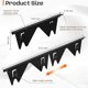 thumbnail image 4 of 2 Pairs Stainless Steel Kitchen Stove Gap Filler Adjustable 13.8' To 27.5' Counter Gap Protector For Oven Ref: 4422, 4 of 5