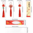 thumbnail image 3 of 3 Pack Pendentif Porte-Bonheur Nœud Chinois avec Perles Visage d'Opéra de Pékin Pompons Rouges Décoration Feng Shui pour Nouvel An Chinois Richesse et Bonne Fortune Cadeau Maison Bureau Voiture Souvenir, 3 of 8