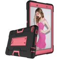 thumbnail image 1 of Mignova for Lenovo Tab E8/TB8304F 8.0 Inch Tablet Case,Heavy Duty Shockproof Hybrid Rugged Hard Armor Full Body Protective Case with Built-in Stand for Lenovo Tab E8/TB8304F 8.0 Inch(Black/Pink), 1 of 6