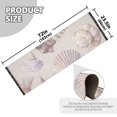 thumbnail image 5 of Yayeee Runner Rug for Bedroom 2'x6' Machine Washable Hallway Non Slip Mat, Purple Watercolor Seashells, 5 of 8