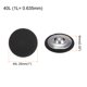thumbnail image 2 of 10uds 40L Tela Paño Cubierto Botón 25mm Redondo Metal Vástago Costura Botones para Trajes Vestido Blusas, Negro, 2 of 5