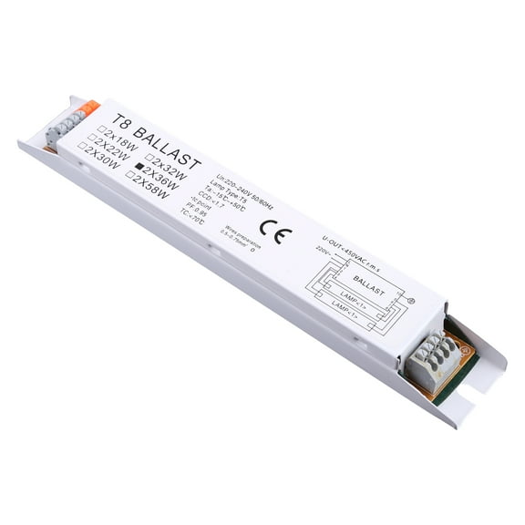 HEMLBOYW 1Pc 2x36W T8 Compact Electronic Ballast t Start Tube Desk Lights Fluorescent Ballasts for Home Office Supplies Iron Sheet
