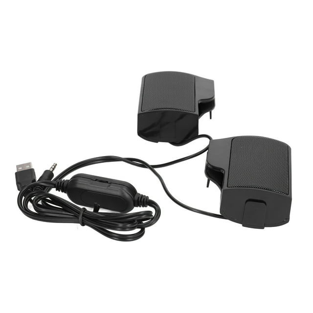 LHCER Speakers with Screen Clip,Wired Speaker,Laptop Speakers USB Powered Wired Monitor Soundbar Stereo Sound with Screen Clip for Monitor Notebook Tablets TV