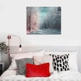 thumbnail image 4 of Nawypu  Canvas Print Wall Art Pine Tree Forest Covered in Snow Nature Wilderness Photography Modern Art Rustic Scenic Colorful Multicolor for Living Room, Bedroom, Office, 4 of 4