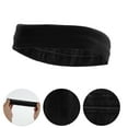 thumbnail image 3 of Unique Bargains 1 Set Breathable Headband with Wristband Sweat Headband for Sport Black, 3 of 6