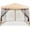 Black net 10x10 FT, variant on 10 x 10 FT Pop Up Canopy Tent - Waterproof Gazebo with Removable Mesh Sidewalls for Patio Camping and Event Use - White