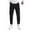 hgg162-Black, variant on Men's Casual Cargo Jogger Pants Button Front Waist Solid Color Multiple Pockets Elastic Cuff for Running Gym Workout Long Pants,M,Gray