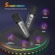 thumbnail image 4 of Máquina de karaoke Peski portátil Bluetooth con 2 micrófonos Space Grey, 4 of 8