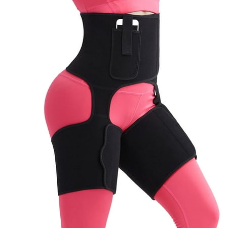 

3 in 1 Sauna Waist Trainer Butt Lifter Thigh Trimmer Sweat Body Weight Loss Belts Fitness Sweat Belt for Women Workout Sports