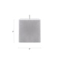 thumbnail image 2 of Mega Candles 3 pcs Unscented Silver Square Pillar Candle, Hand Poured Premium Wax Candles 3 Inch x 3 Inch, Home Décor, Wedding Receptions, Baby Showers, Birthdays, Celebrations, Party Favors & More, 2 of 2