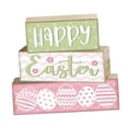 thumbnail image 3 of 3x Letrero de mesa de mesa de Pascua de madera interior para decoración del hogar Decoraciones de mesa de Pascua versátiles para sala de estar de Huevos de Pascua, 3 of 8