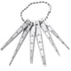 thumbnail image 1 of Conjunto de calibres de sensor cónico Gloria Acero inoxidable 6 piezas Color plata, 1 of 7