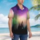 thumbnail image 3 of Fotbe Northern Lights Camisa Hawaiana para Hombre Unisex – Camisa Casual de Verano con Botones de Manga Corta de Algodón y Lino,Small, 3 of 7