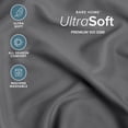 thumbnail image 4 of Bare Home Premium 1800 Collection Dual Pocket 4-Piece Bed Sheet Set, Full, Gray, 4 of 10