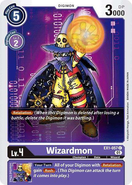 Digimon Classic Collection Common Wizardmon EX1-057