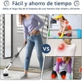 thumbnail image 3 of Cepillo Electrico para Baño Limpieza, con Cabezales de Cepillo para Polvo reemplazables, impermeable Cepillo de Limpieza inalámbrico, Mango de Extensión Ajustable para baño, cocina, coche, 3 of 4