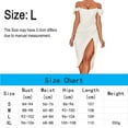 thumbnail image 2 of Women's Off Shoulder Wrap Short Sleeve Ruched Dress - L, 2 of 7